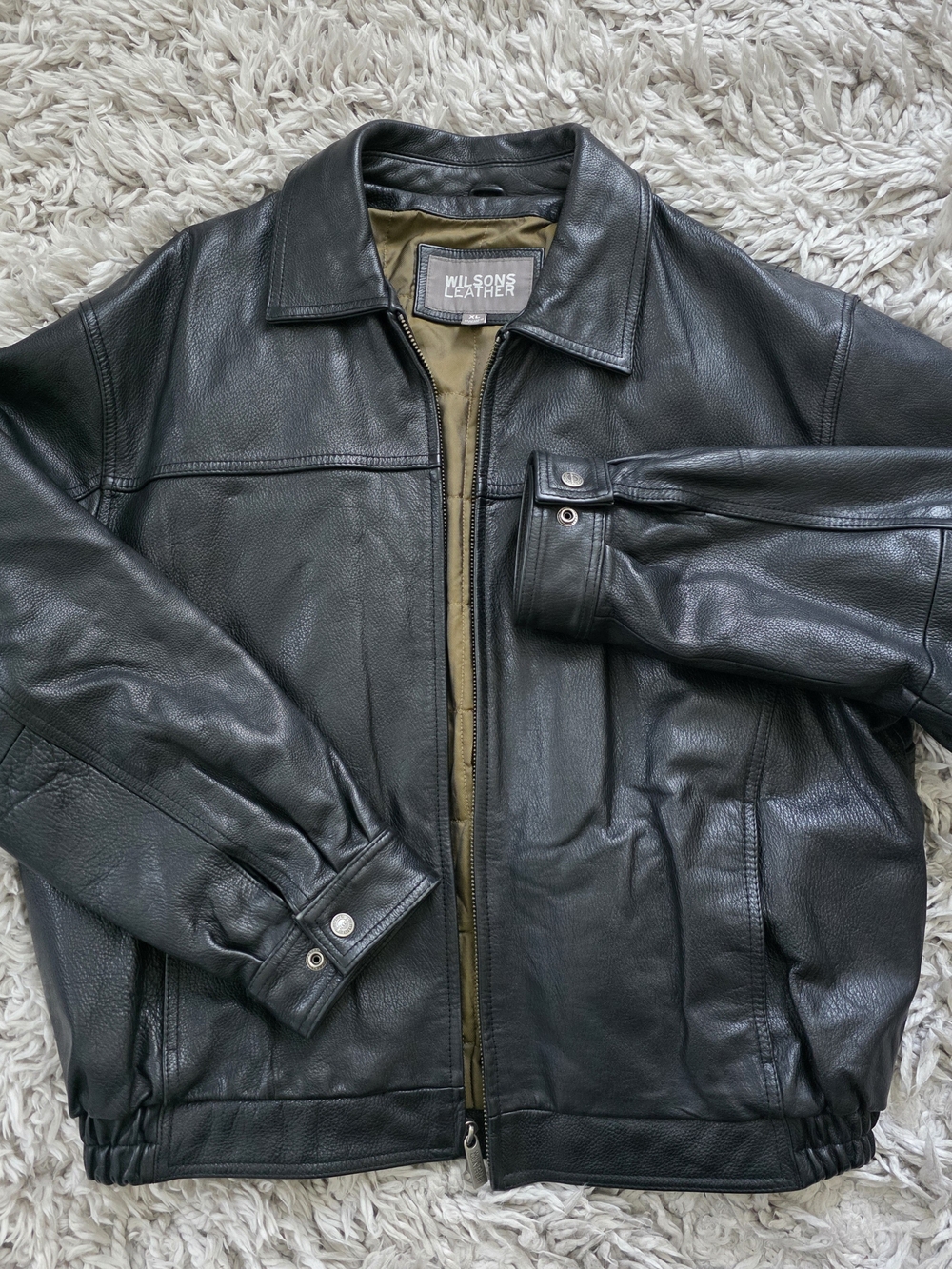 Vintage Wilsons Leather Bomber Jacket Sz. XL